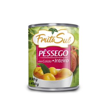 Pessego Calda Int 450g Fruta
