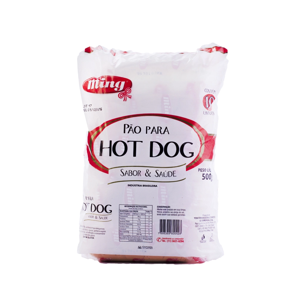 Pao Ming 500gr Hot Dog 10unidade