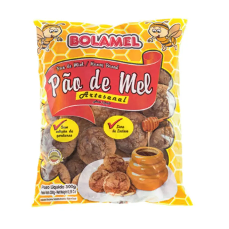 Pão De Mel Artesanal Zero Lactose Bolamel Com 300g