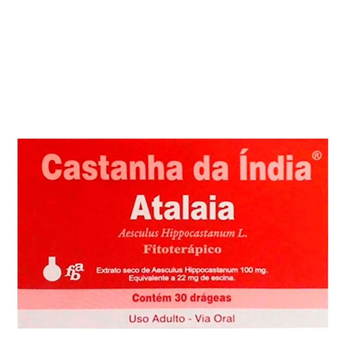Castanha Da índia Atalaia 100mg Farmabraz Caixa 30 Drágeas