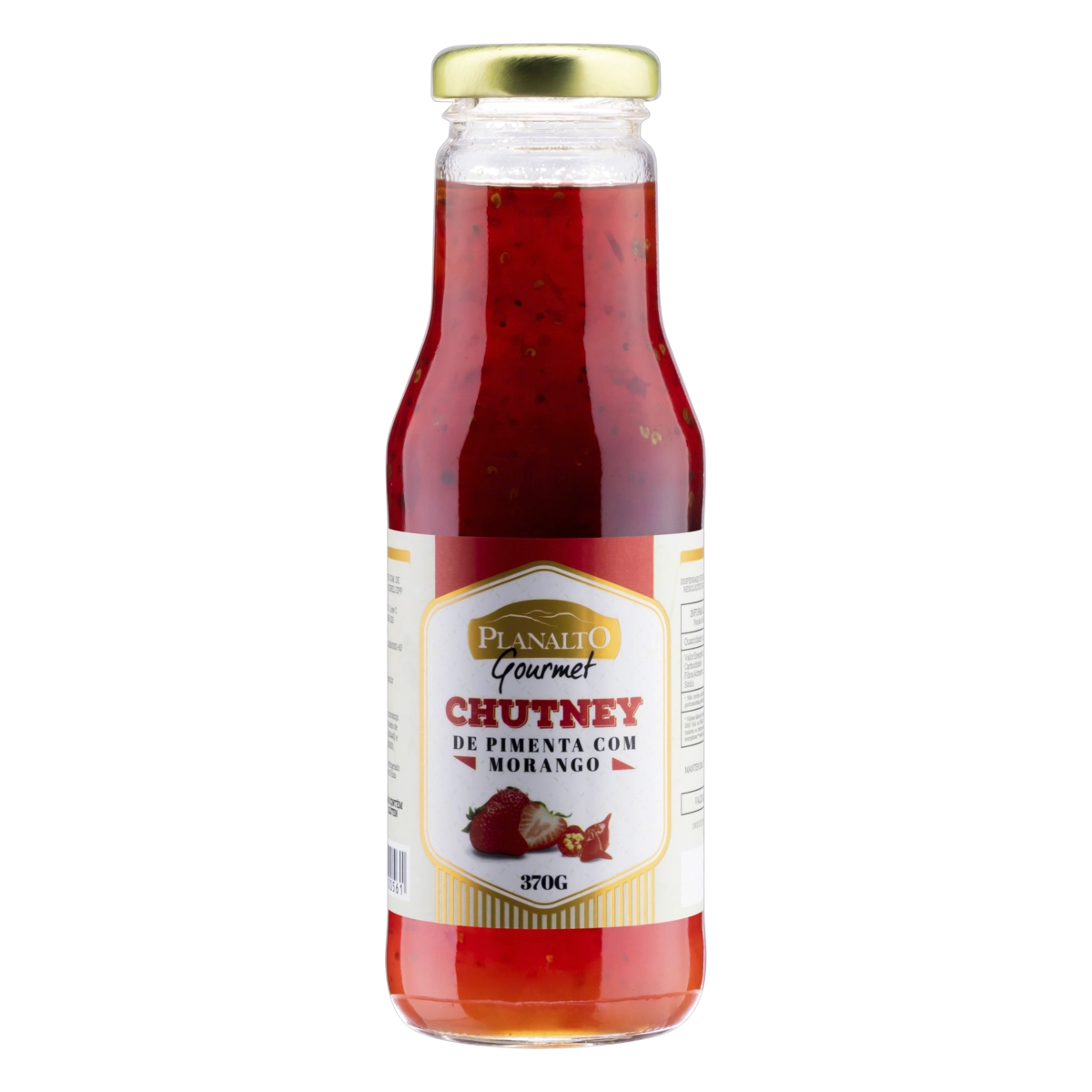Chutney Pimenta Com Morango Planalto Gourmet Vidro 370g