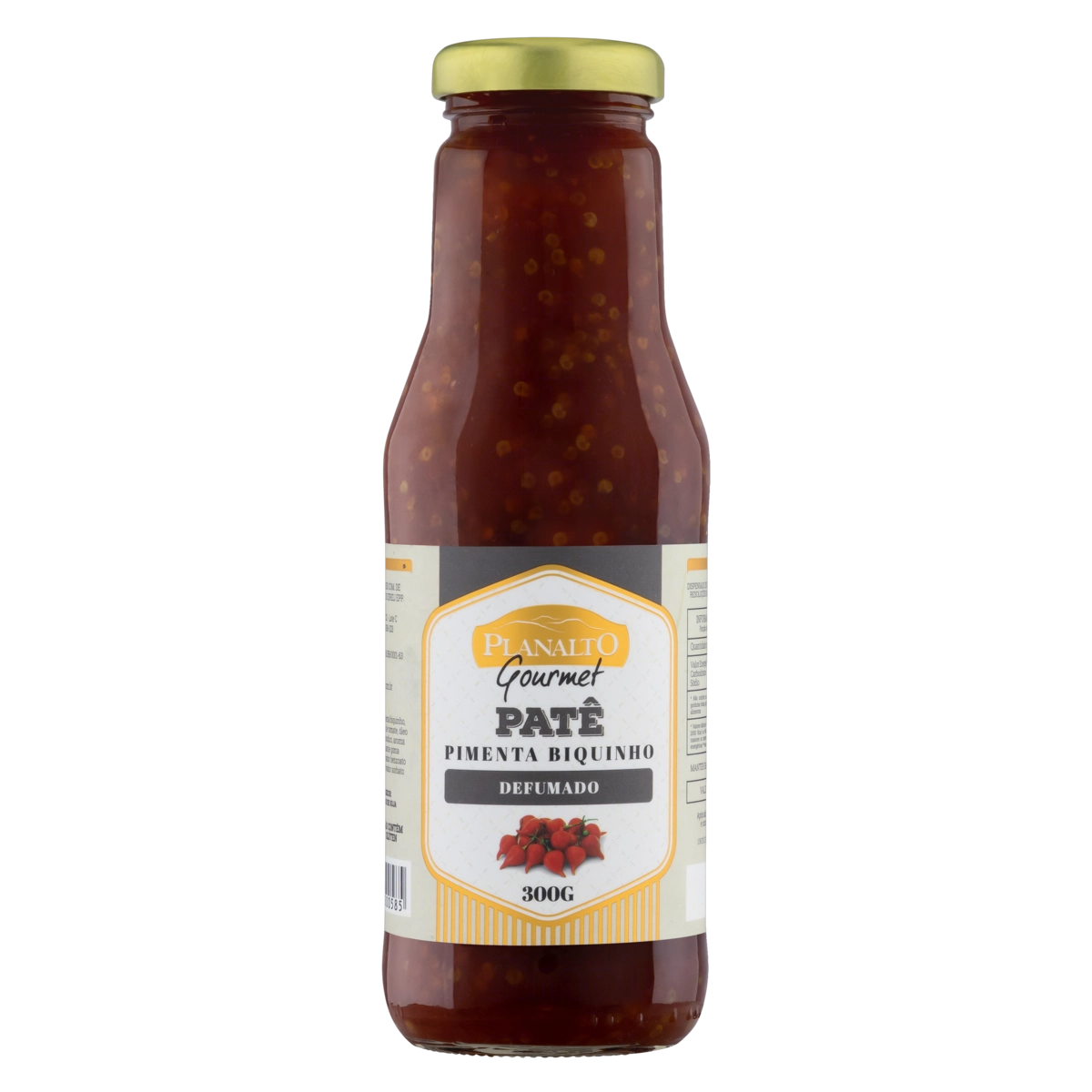 Patê De Pimenta Biquinho Defumado Planalto Gourmet Vidro 300g