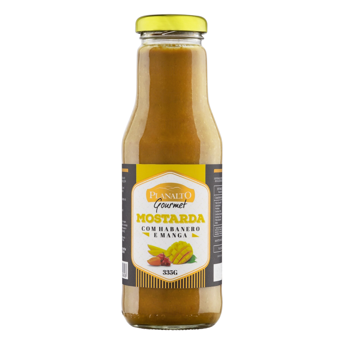 Mostarda Com Habanero E Manga Planalto Gourmet Vidro 335g