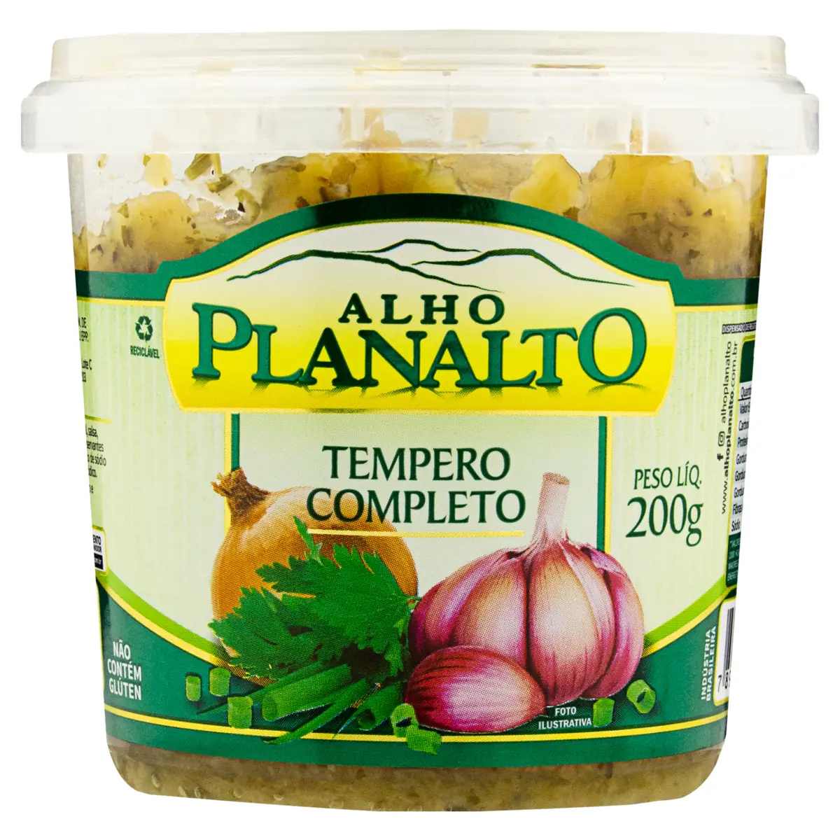 Tempero Completo Alho Planalto Pote 200g