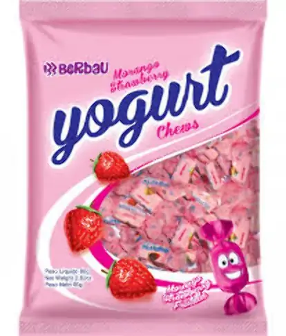 Bala Berbau Yogurte Morango
