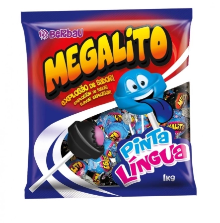 Pirulito Berbau 1kg Megalito Pinta Lingua