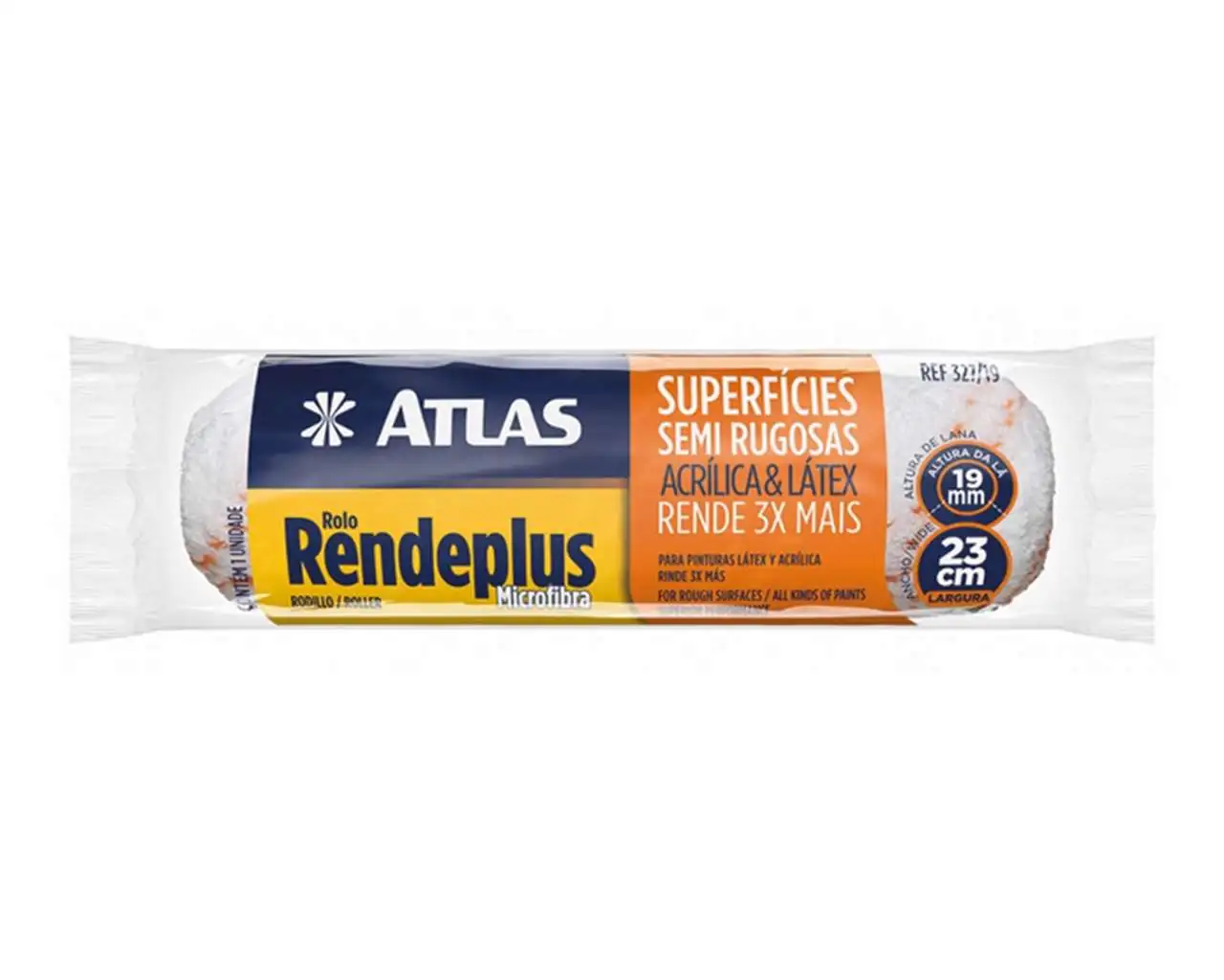 Loja Rolo La Atlas Rendeplus Microf 19mm/23cm