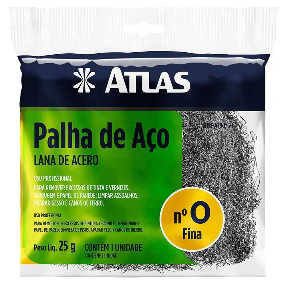 Palha de Aço Número 0 - Palha de Aço Grossa