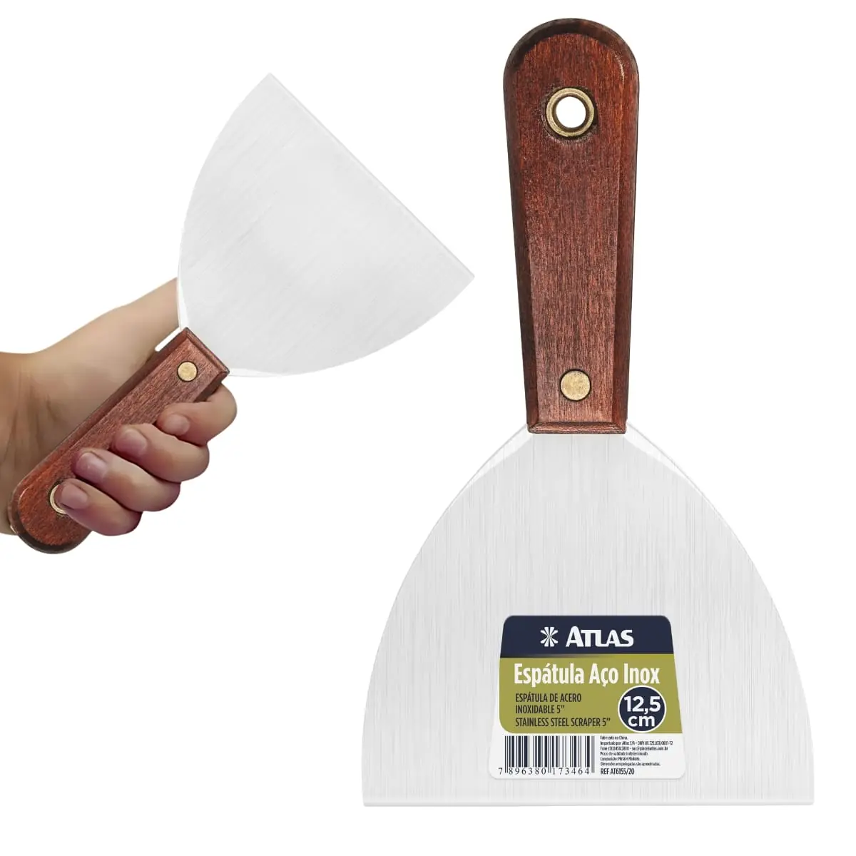 Espatula Aco Inox 12,5cm Atlas