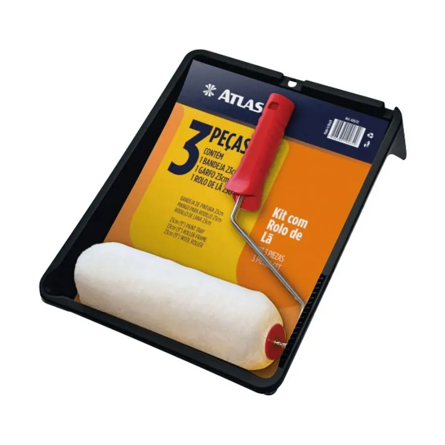 Kit Para Pintura Com Rolo De Lã 428/22 Atlas