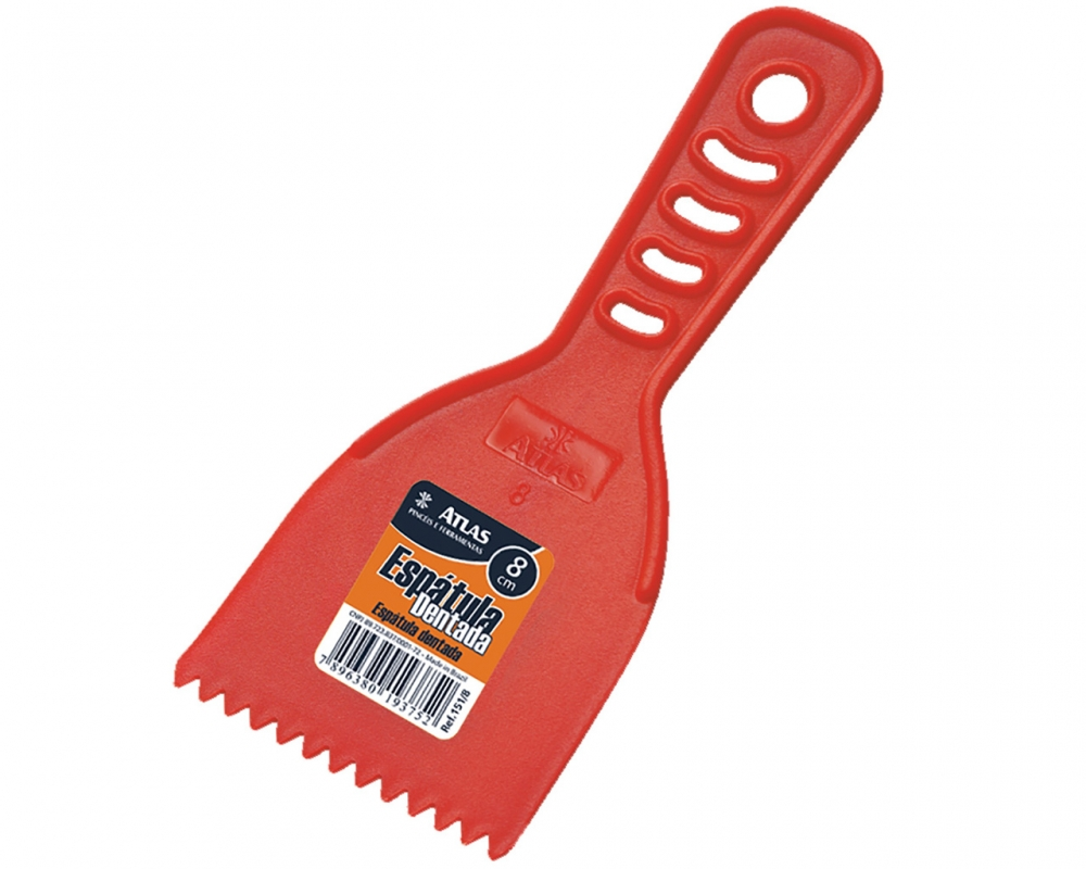 Espatula Atlas Plast Dentada 10cm 151-10