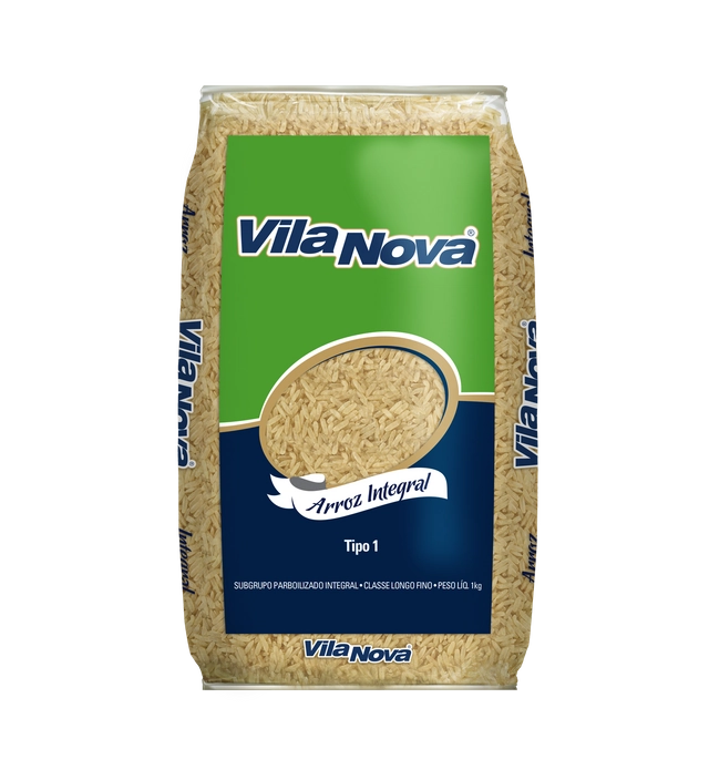 Arroz Vila Nova Integral Parboilizado Longo Fino Tipo 1 1kg