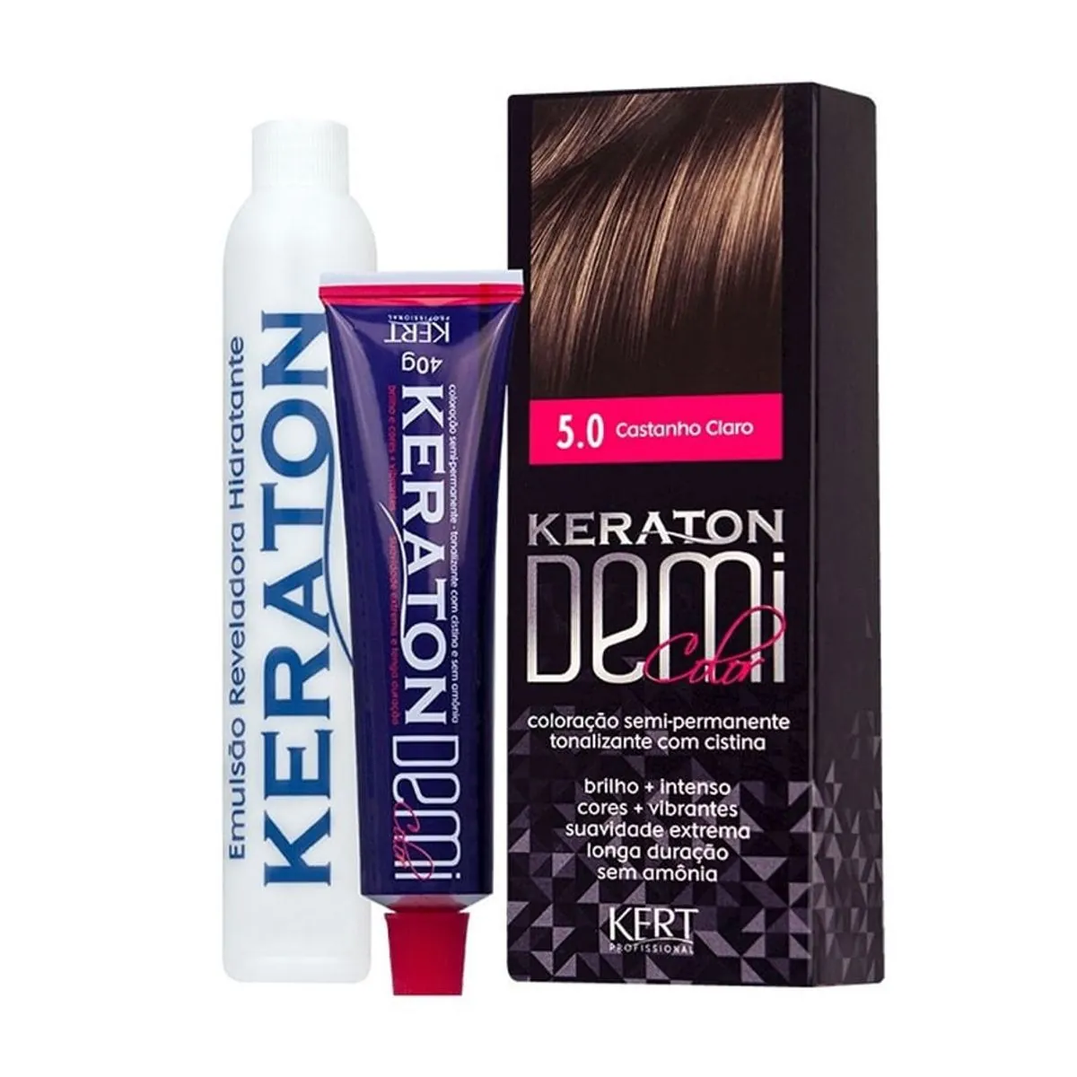 Coloração Keraton Demi Color Castanho Claro 5.0
