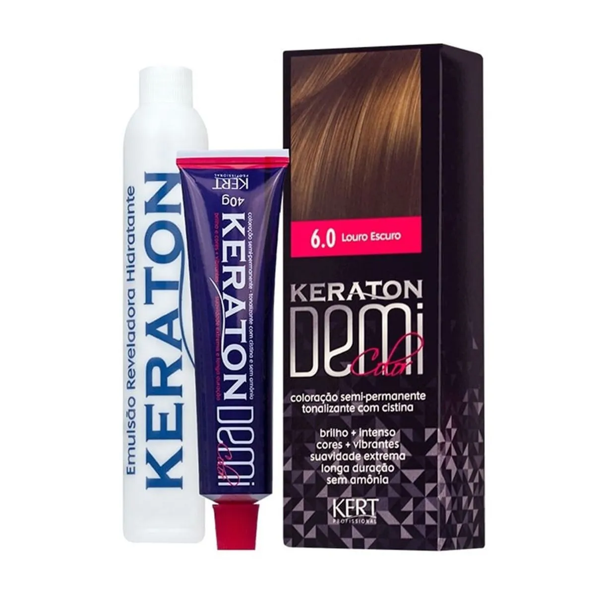 Coloração Keraton Demi Color Louro Escuro 6.0
