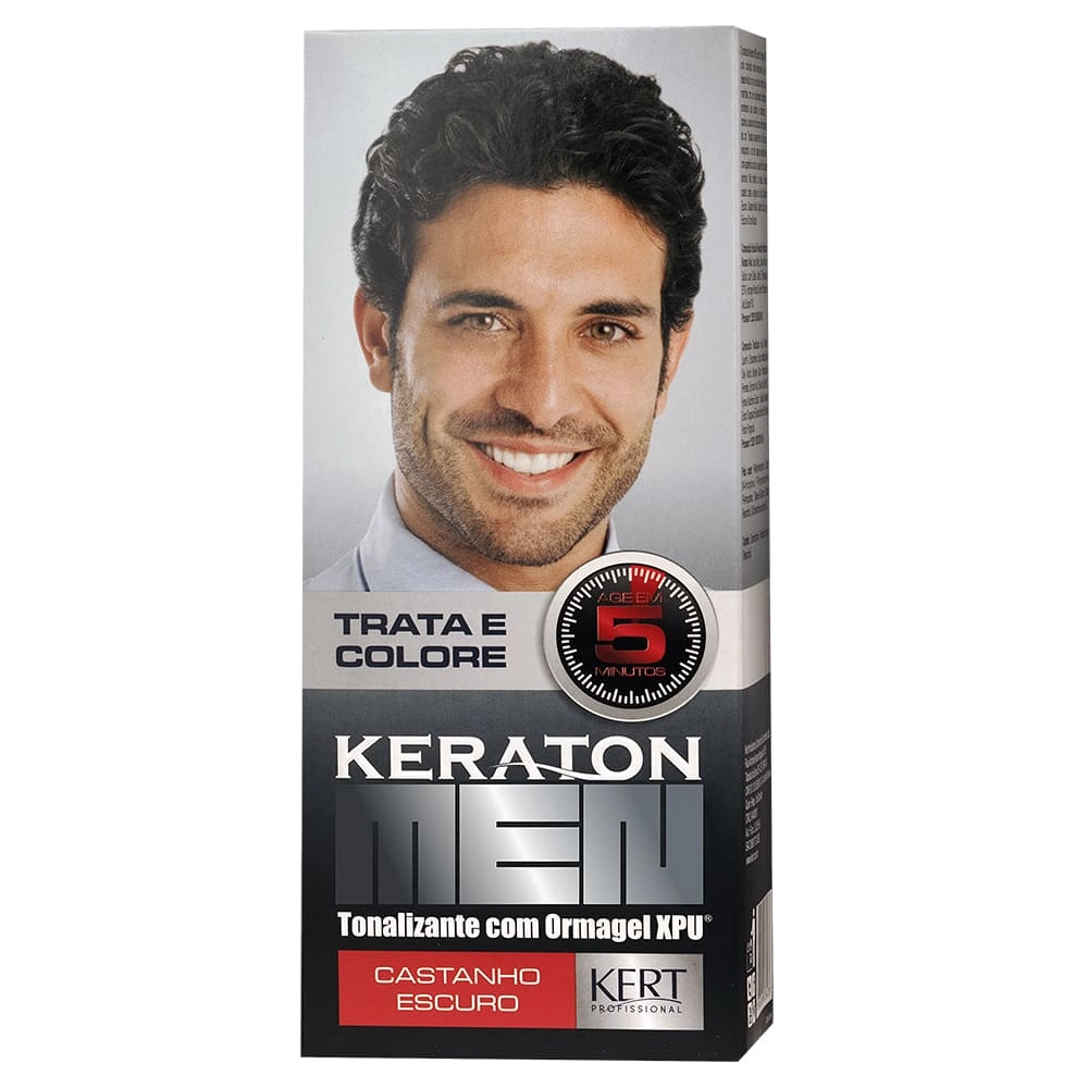 Tonalizante Keraton MEN 30ml Castanho Escuro