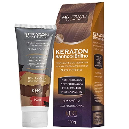 Coloração Keraton Banho de Brilho Mel Cravo