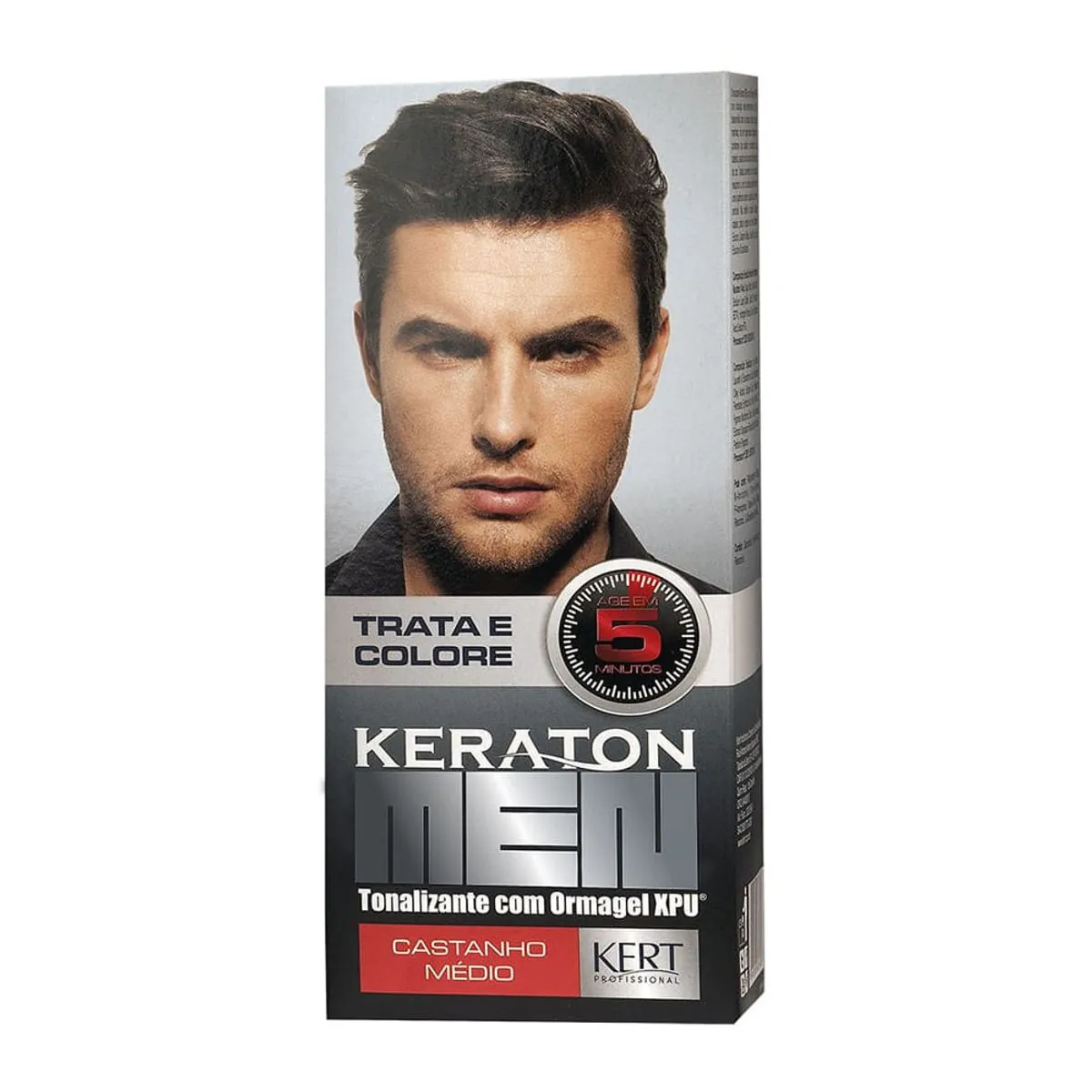 Tonalizante Minikit Kert Keraton Men Castanho Medio 30ml