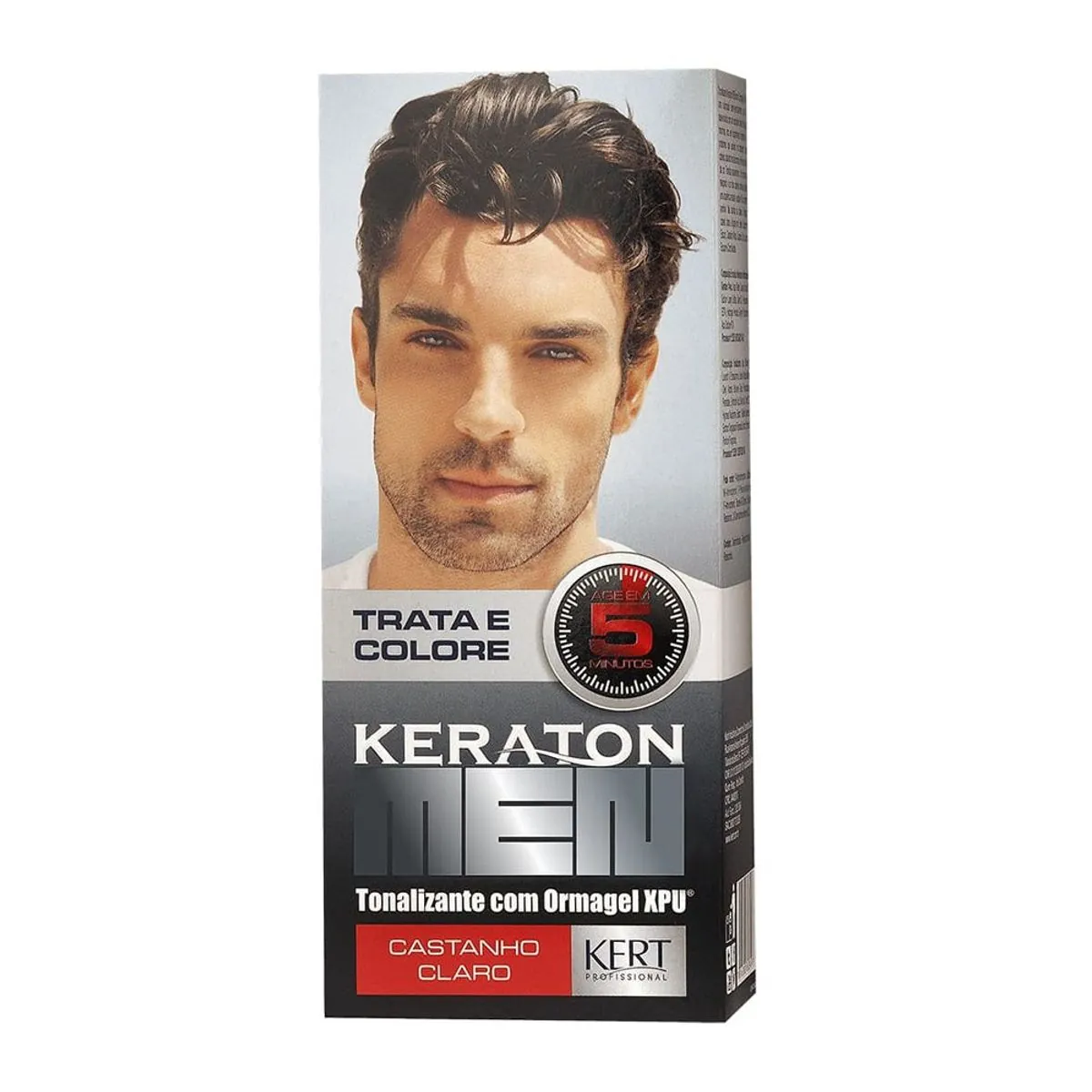 Tonalizante Minikit Kert Keraton Men Castanho Claro 30ml