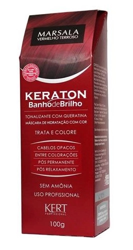 Coloração Keraton Banho de Brilho Marsala
