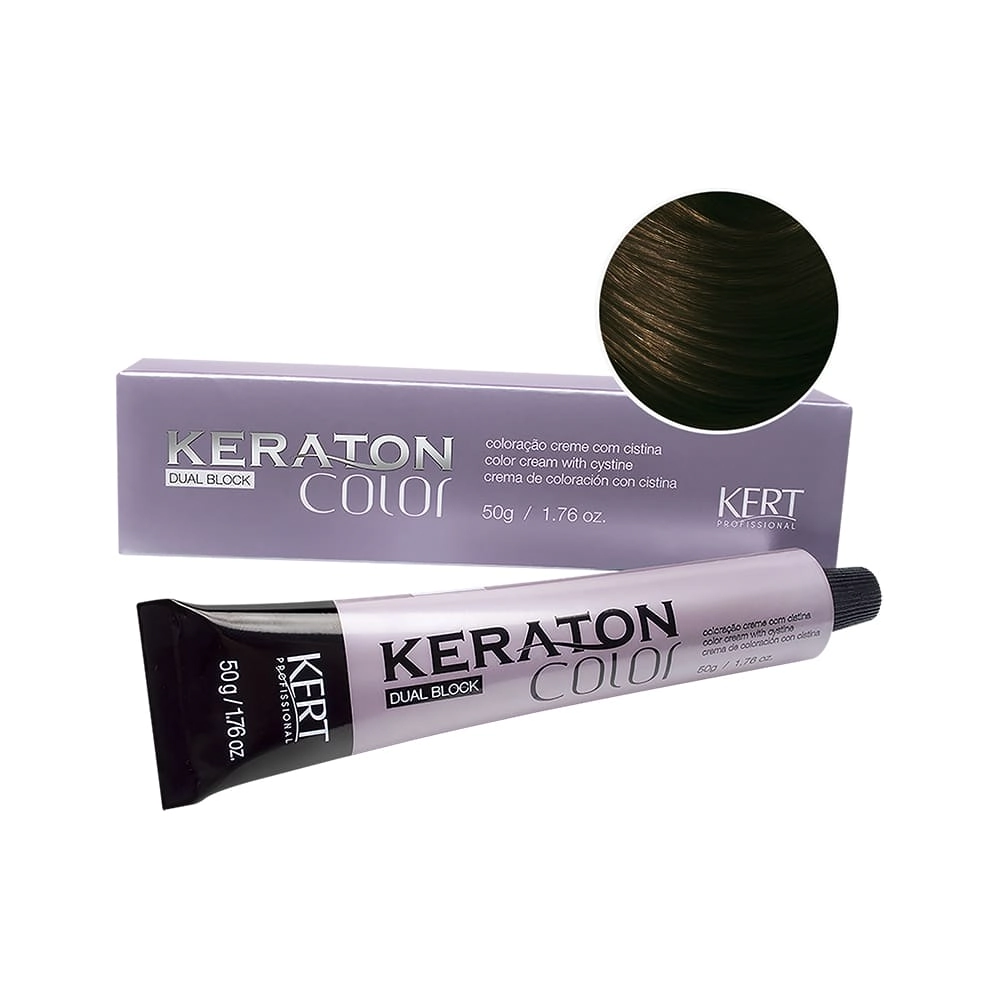 KERATON DUAL BLOCK N 6.71 LOURO ESCURO MARROM CINZA 50G