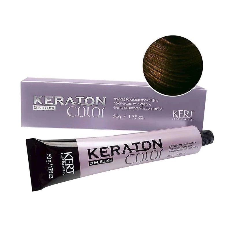 KERATON DUAL BLOCK N  6.7 LOURO ESCURO MARROM 50G