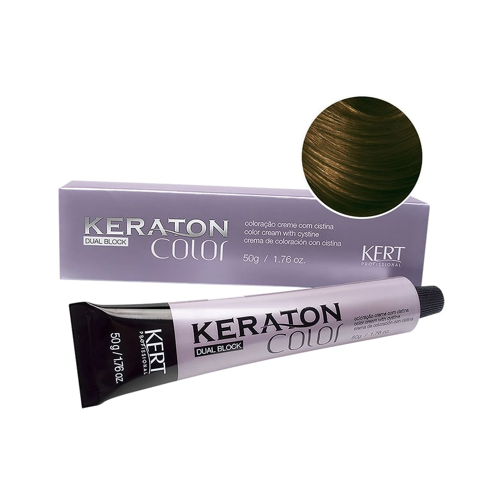 KERATON DUAL BLOCK 7.7 Louro Medio Marrom 50Gr