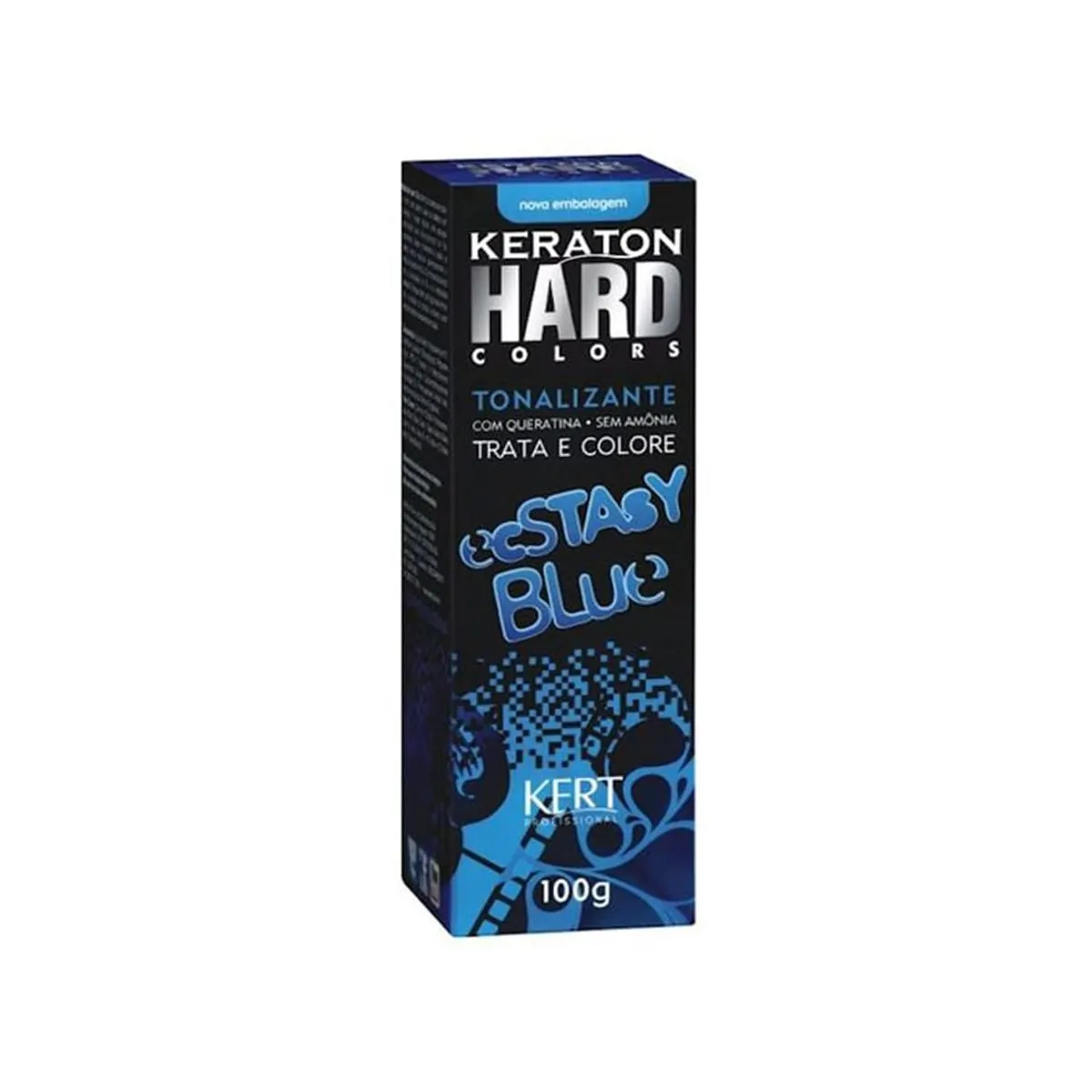 Tonalizante Individual Kert Keraton Hard Colors Estasy Blue Gratis Hard Fix 100g Un