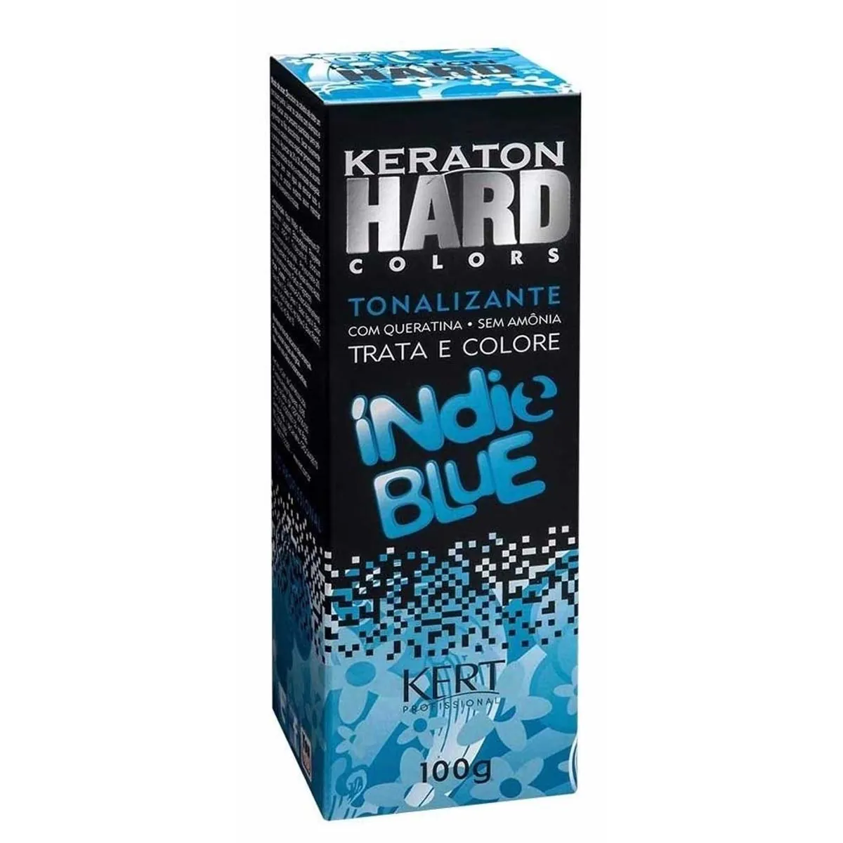 Tonalizante Individual Kert Keraton Hard Colors Indie Blue Gratis Hard Fix 100gr 1un