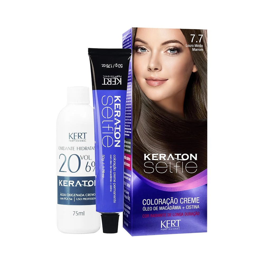 Keraton Selfie 7.7 - Louro Médio Marrom 50g