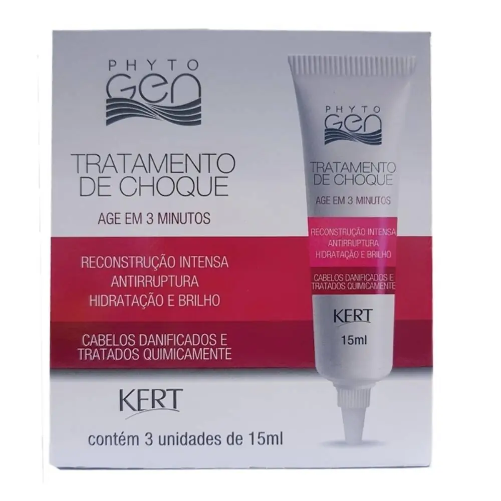Ampola Kert Phytogen Kit Tratamento De Choque 15ml