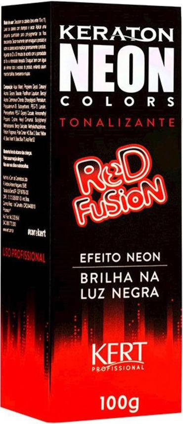 Tonalizante Keraton Neon Colors Red Fusion 100g