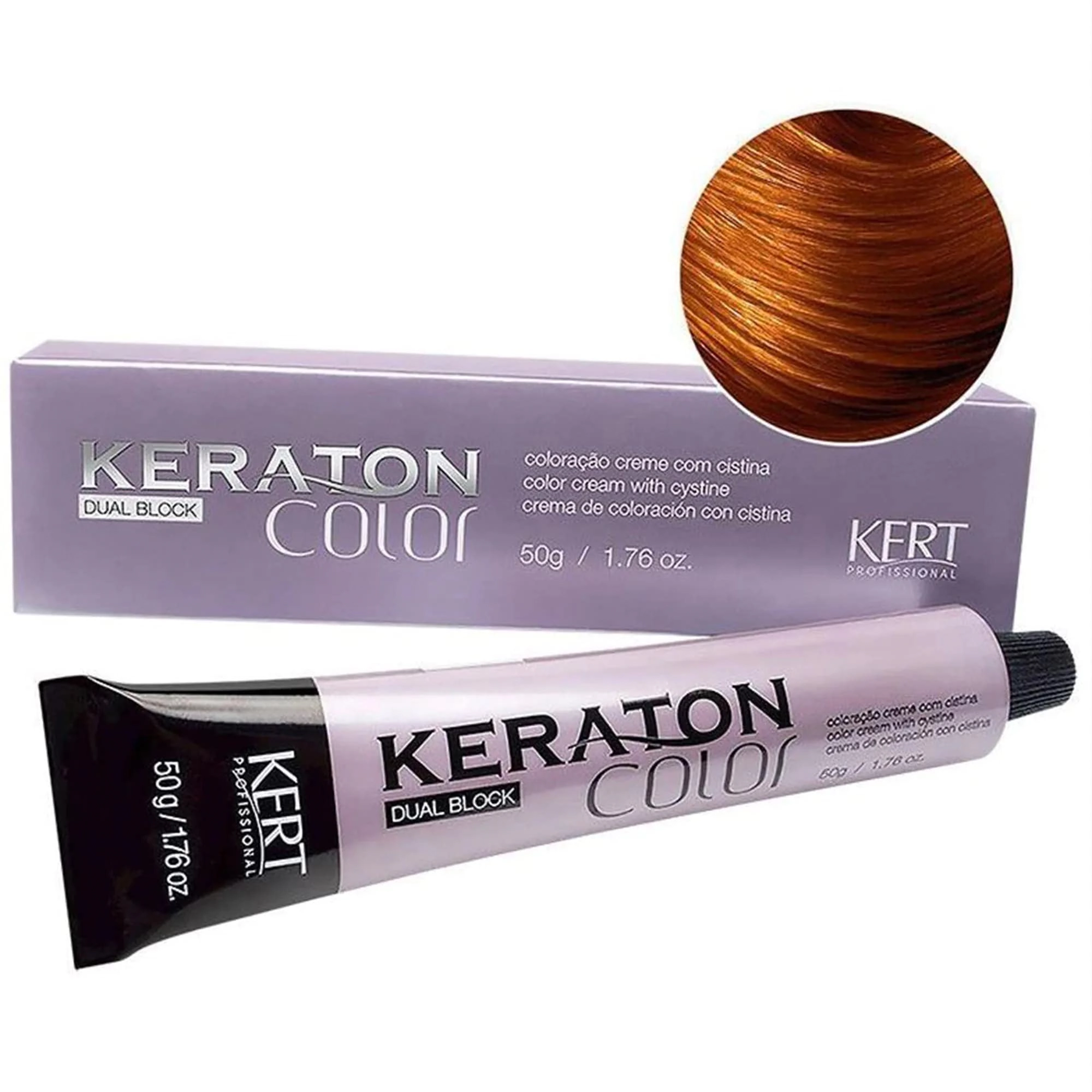 Coloracao Individual Permanente Kert Keraton Color Dual 7,4 50g