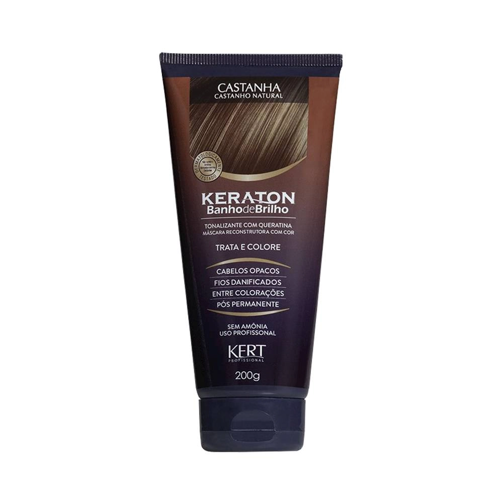 Keraton Banho de Brilho - Castanha 200g