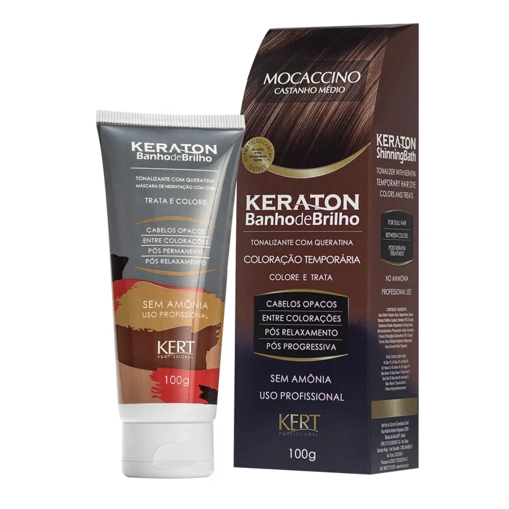 Coloração Keraton Banho de Brilho Mocaccino 100g