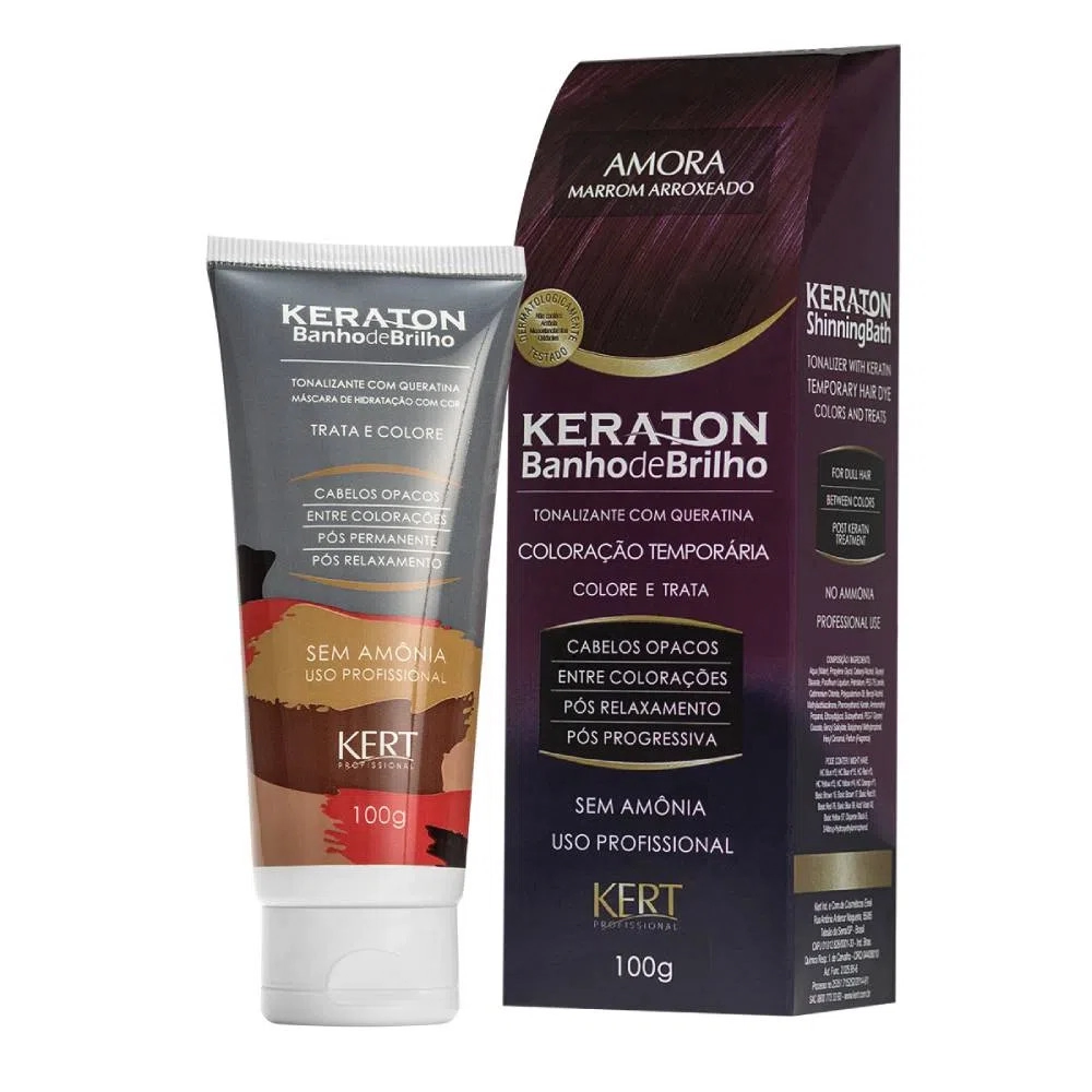 Coloração Keraton Banho de Brilho AMORA100g