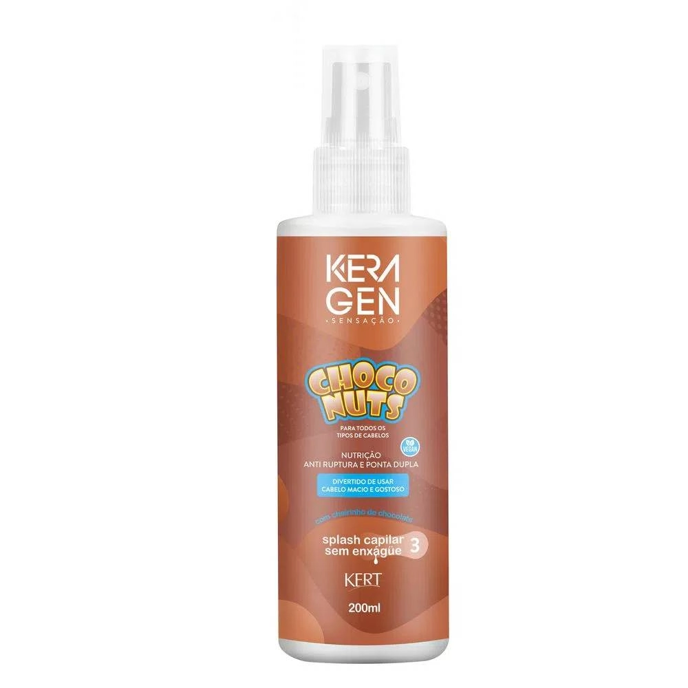 Creme/mascara Tratamento Kert Keragen S/ Enxague Choco Nuts 200ml