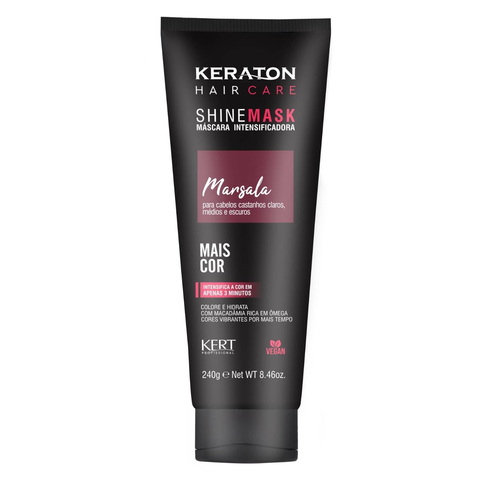 Mascara Matizadora Kert Keraton Shine Mask Marsala 240g