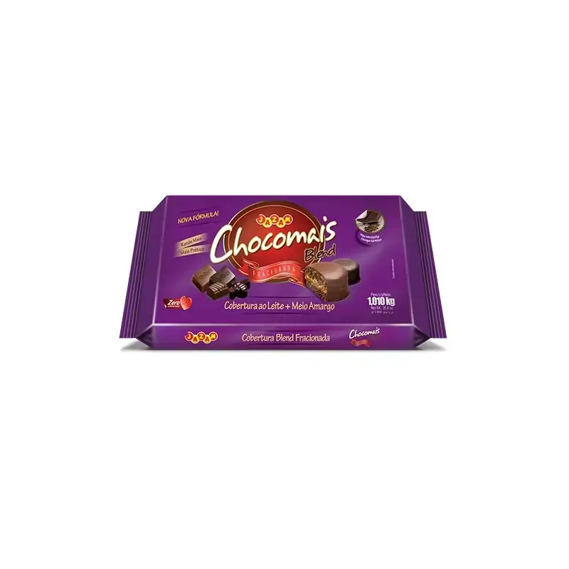 Chocolate Leite Meio Amargo Top Jazam 1,010kg