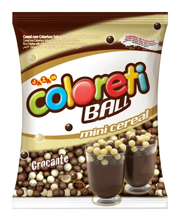 Confeito Mini Coloreti Ao Leite E Branco