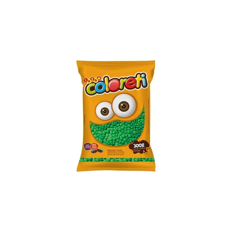 Pastilha Choc Coloreti Verde 300g