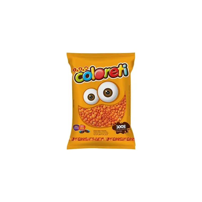 Pastilha Choc Coloreti Laranja 300g