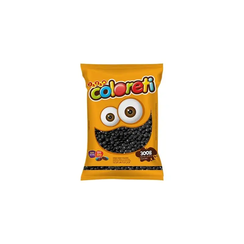 Pastilha Choc Coloreti Preto 300g