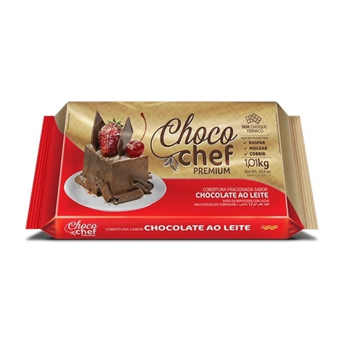 Cobertura Choc Chef Jazam 1,010kg Ao Leite