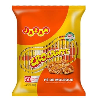 Crocante Pe De Moleque Flow 800g Jazam 50un