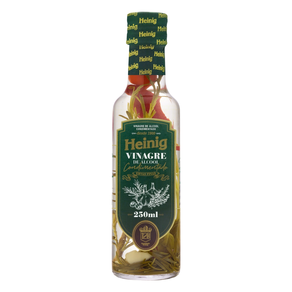 Vinagre De álcool Condimentado Ervas Finas Heinig Vidro 250ml