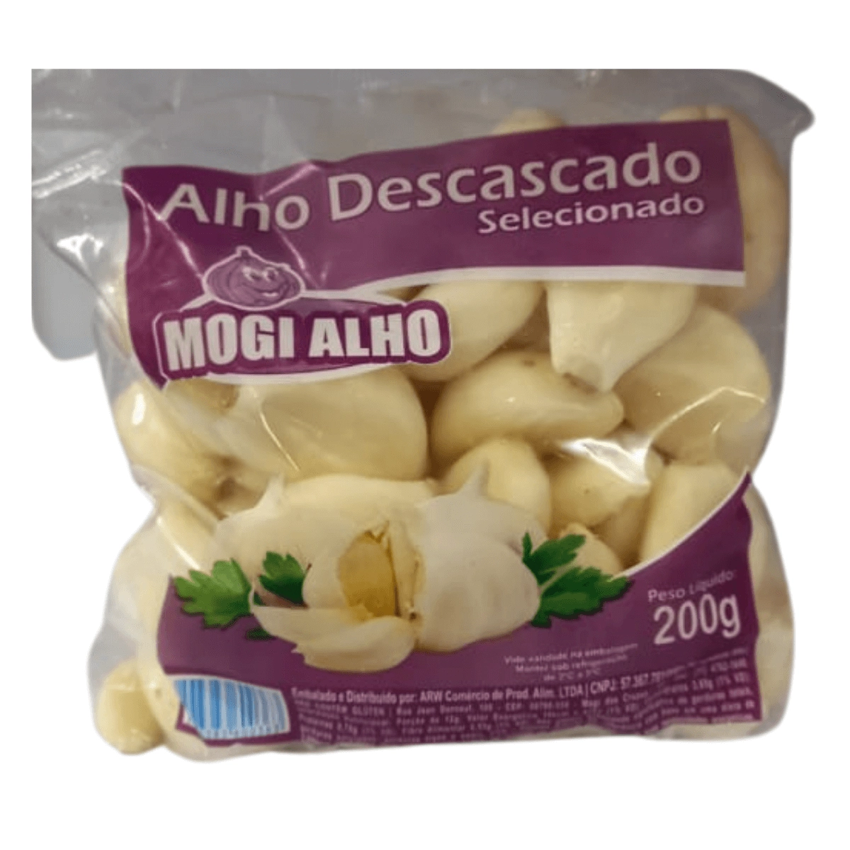 Alho Mogi Descascado 200g Pacote