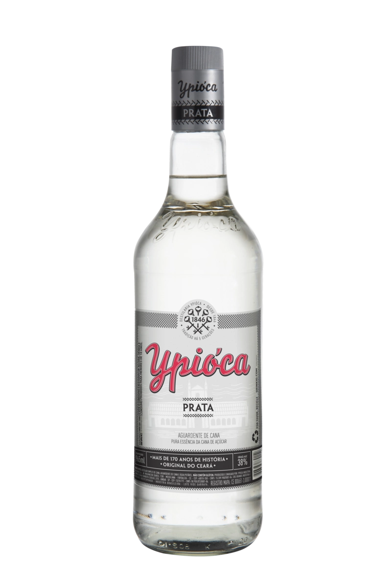 Aguardente De Cana Prata Ypióca Garrafa 965ml
