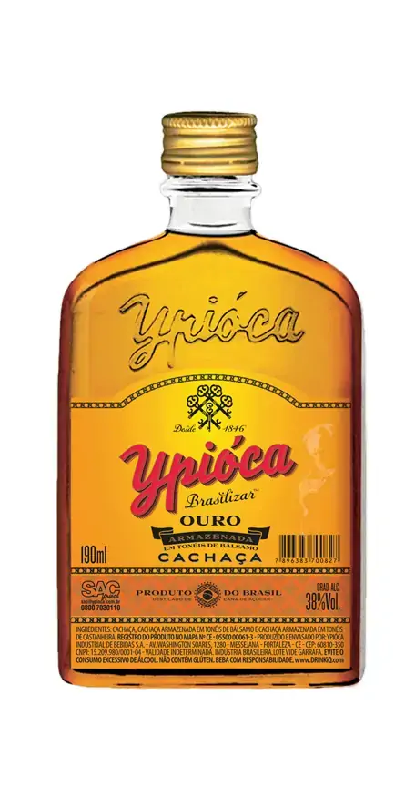 Aguardente Ypioca 190ml Sport Ouro