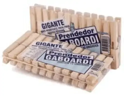 Prendedor Roupa Gaboardi Madeira Gig 12un