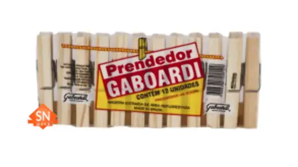Prendedor De Roupas Com 12 Unidades Gaboardi